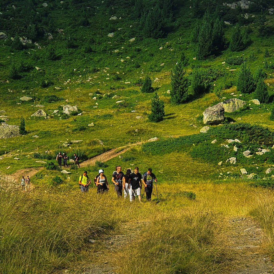 Hiking in the mountains